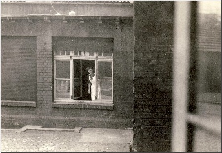 Blick aus dem Fenster - Ledigenheim 1948